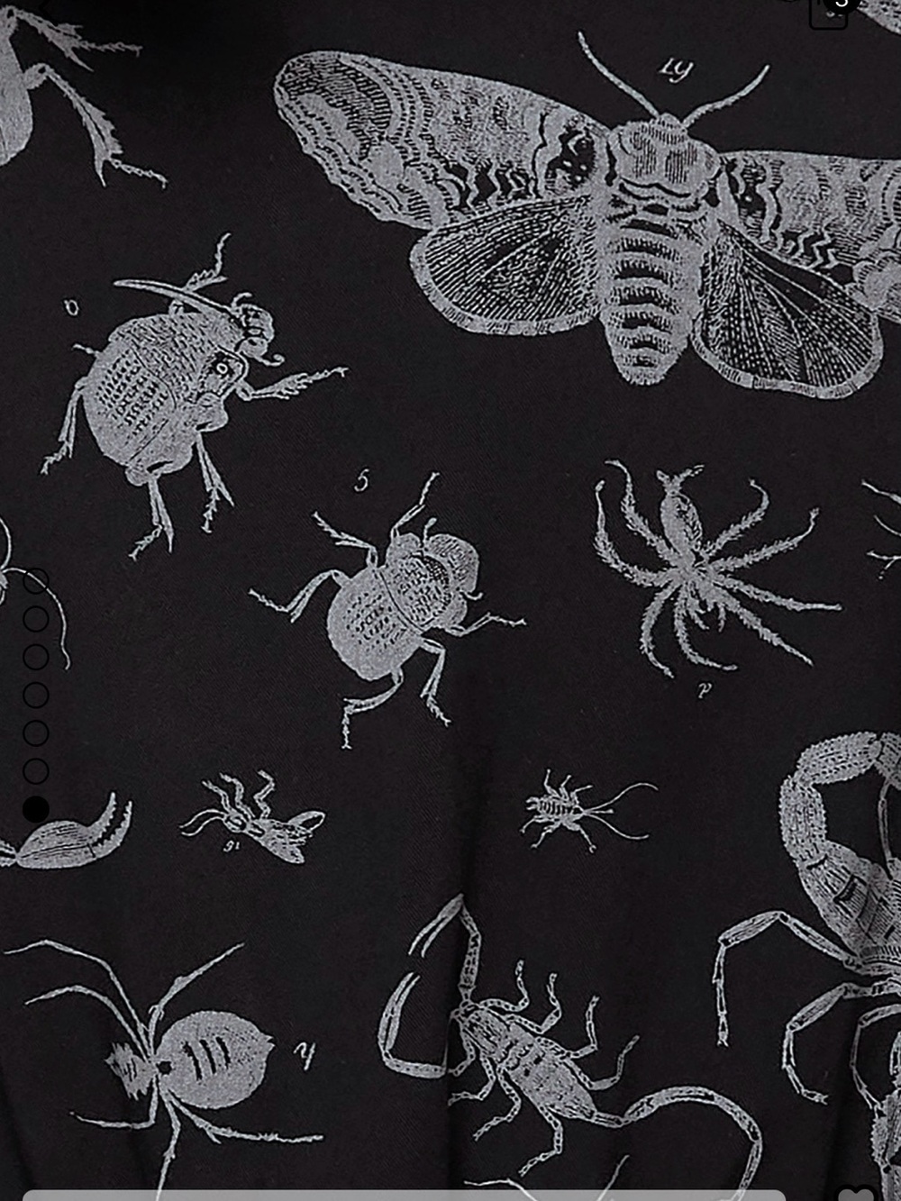 Disturbia Parasite Bugs Shot Sleeve Crop Shirt Size US 14 - Picture 6 of 7